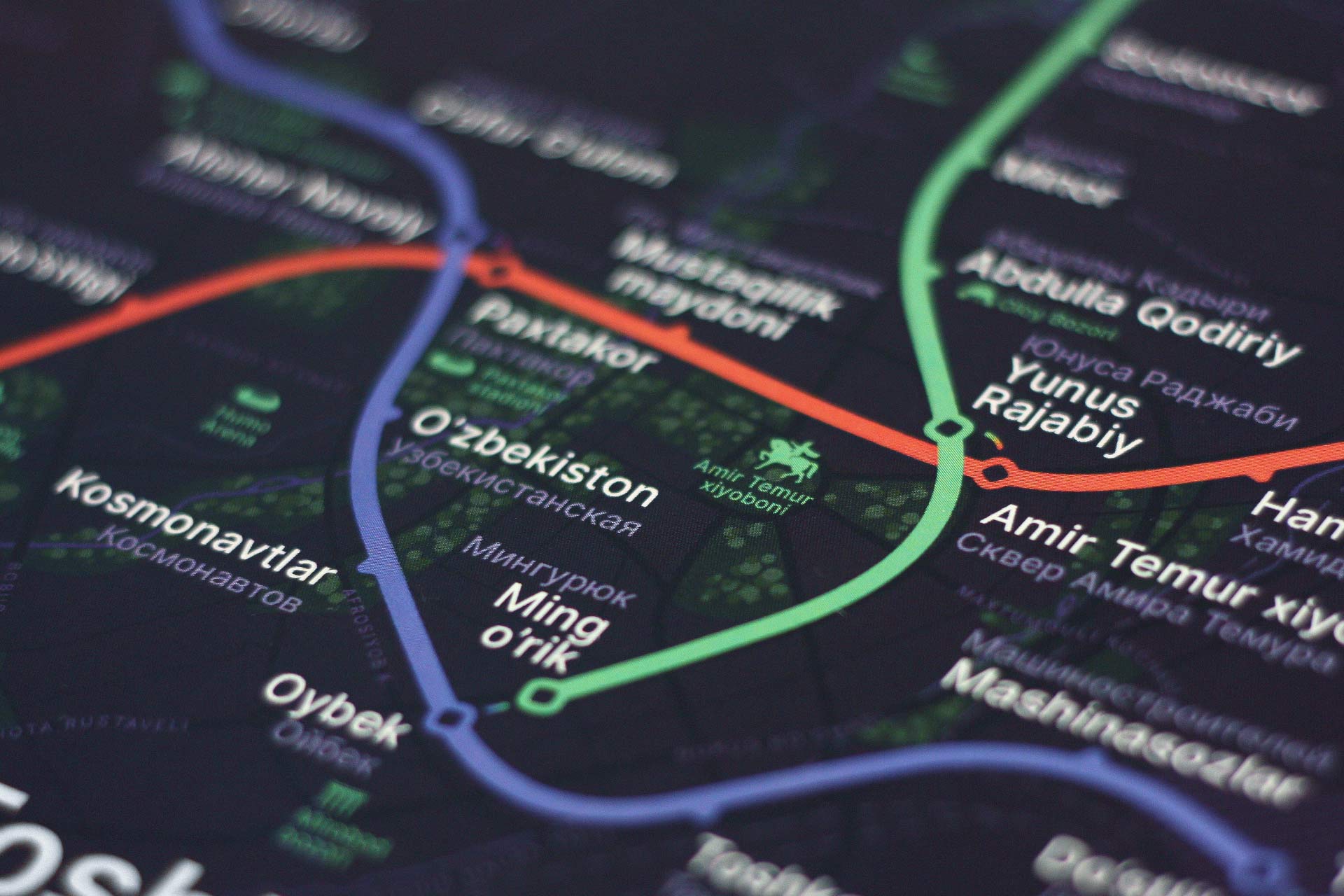 Tashkent Metro map