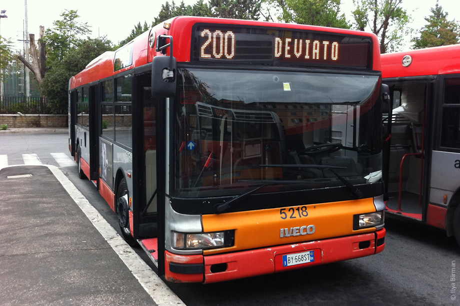 The bus 200 in Rome
