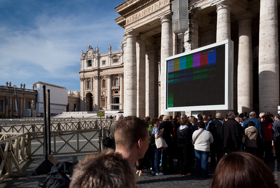 Vatican television is silent