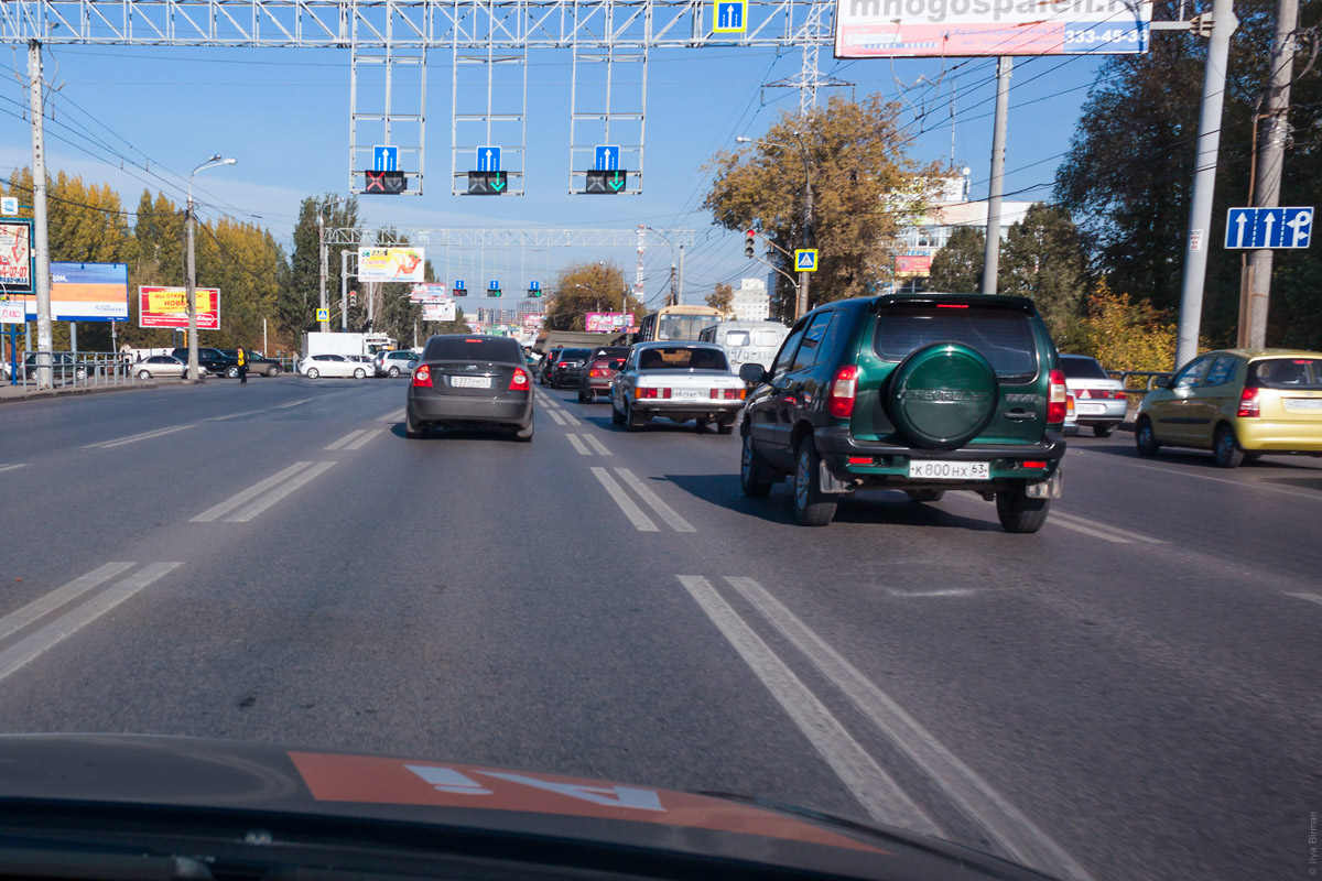 There are reversible lanes in Samara