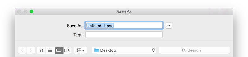 Save as Untitled-1.psd? Oops, no