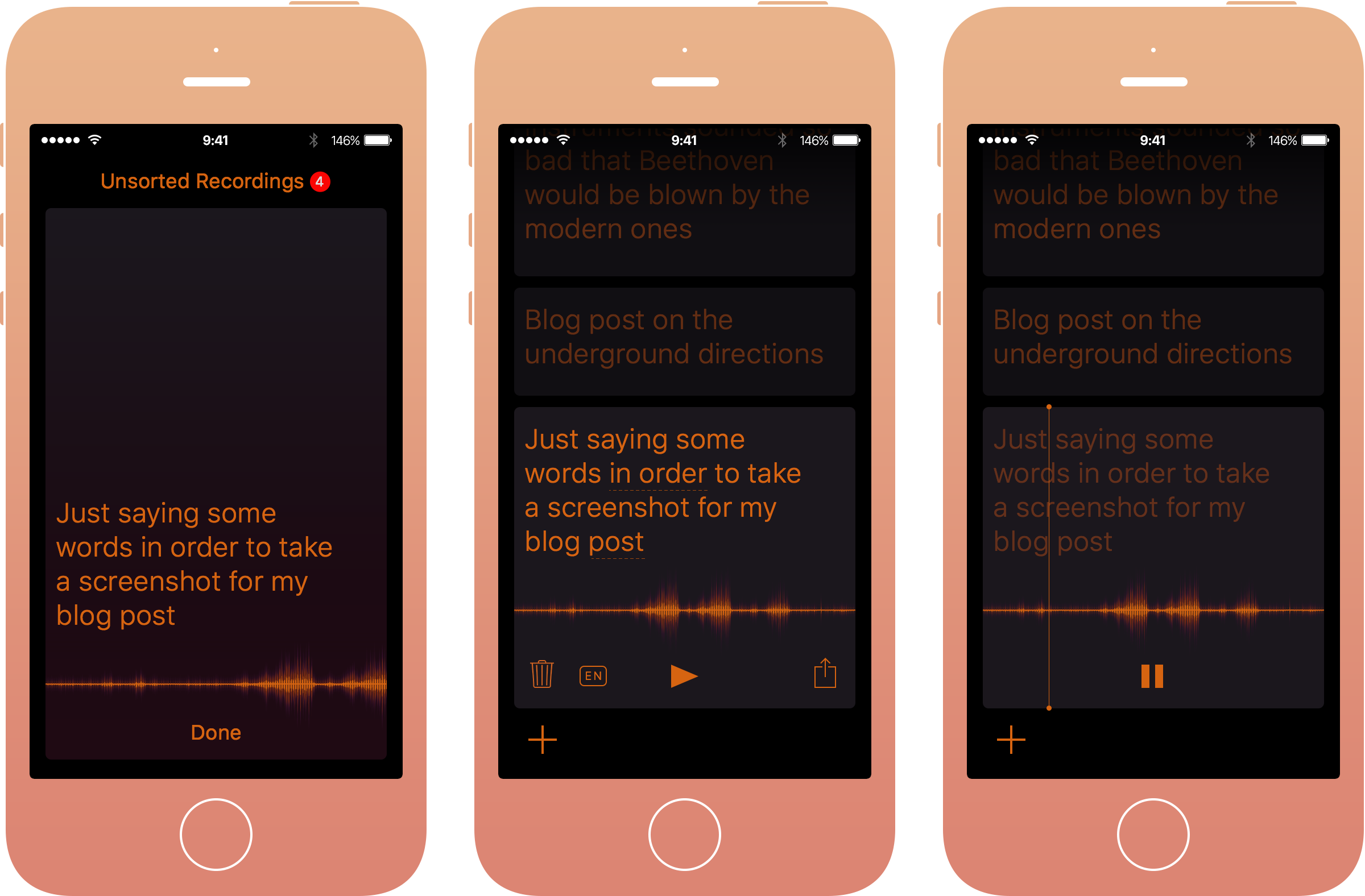 Sayve, a reliable voice recorder and recogniser