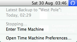 how to stop time machine from backing up