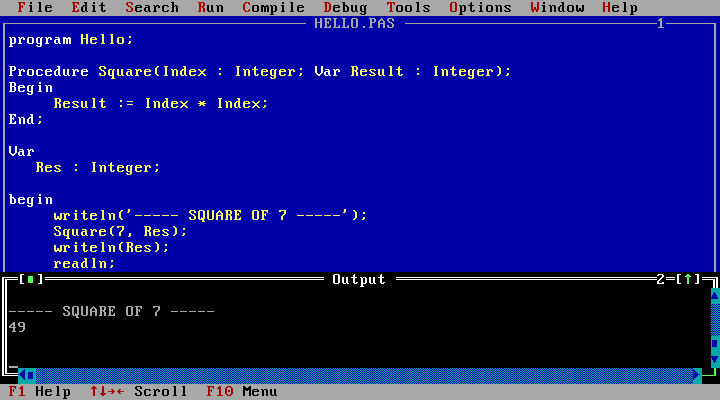 turbo pascal syntax