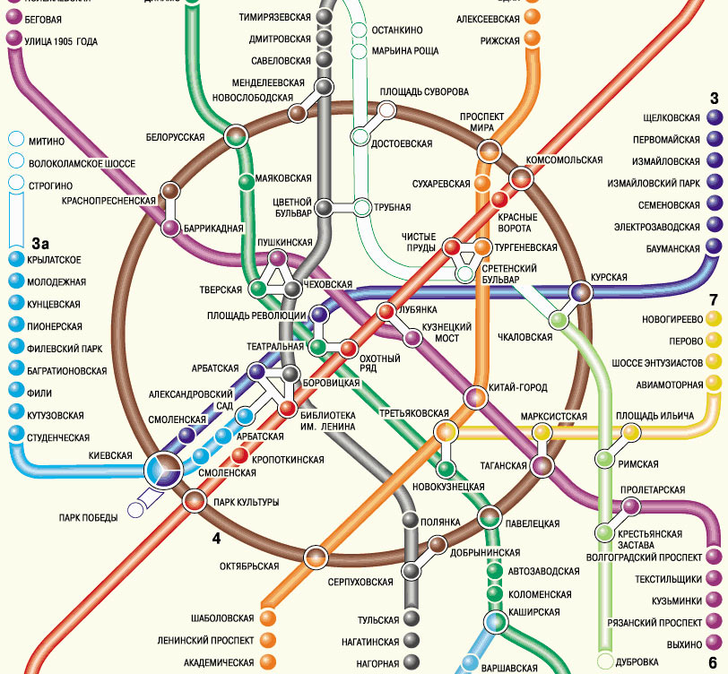 Transport map design. Moscow