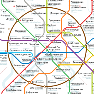 Moscow Metro map