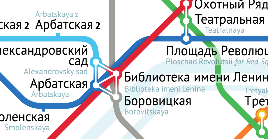 The best Moscow metro map