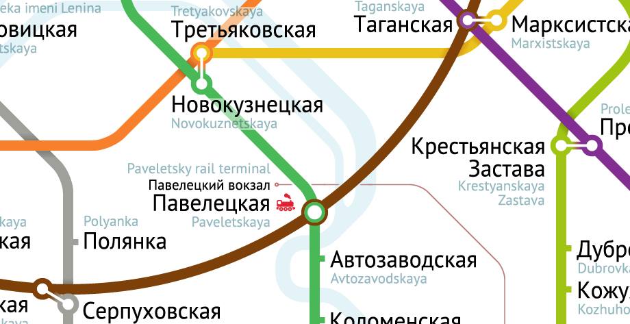 The best Moscow metro map