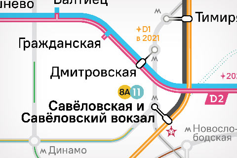 Moscow commuter rail map