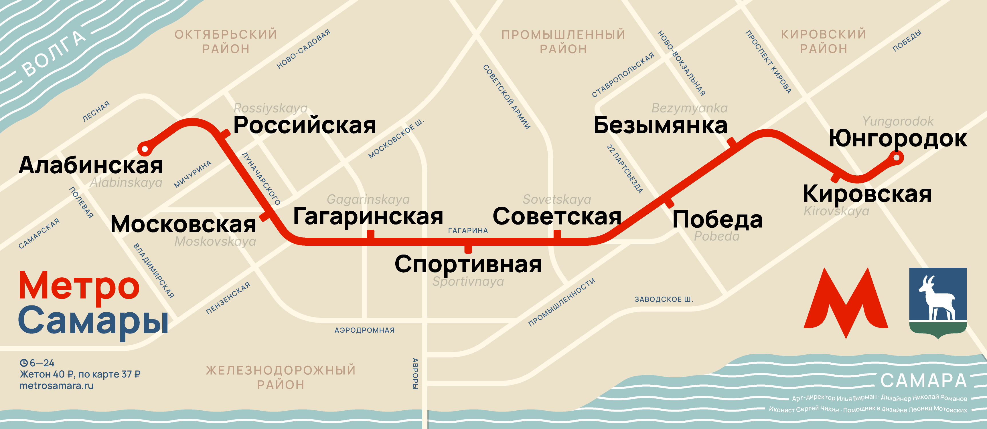 Samara metro map