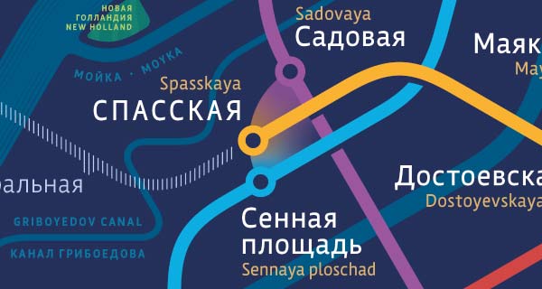 Saint Petersburg Metro map