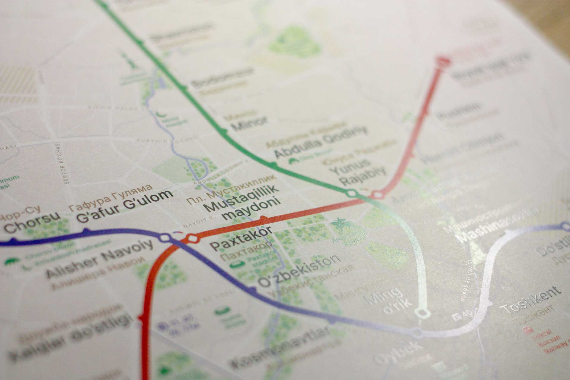 Tashkent Metro map