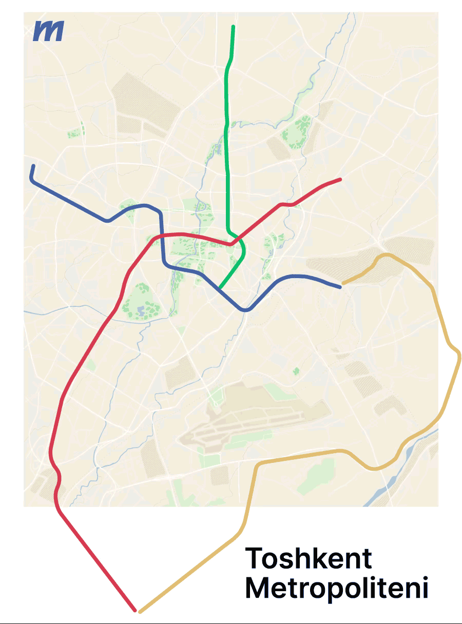 Tashkent Metro map