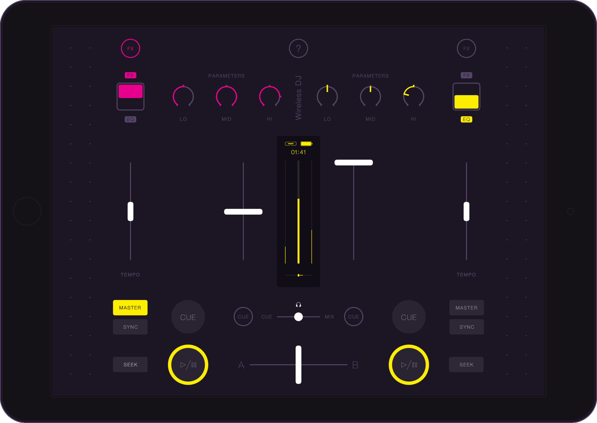 Wireless DJ, an iPad MIDI Controller for Traktor