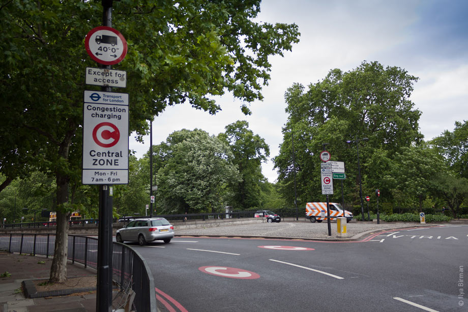 London congestion charging zone