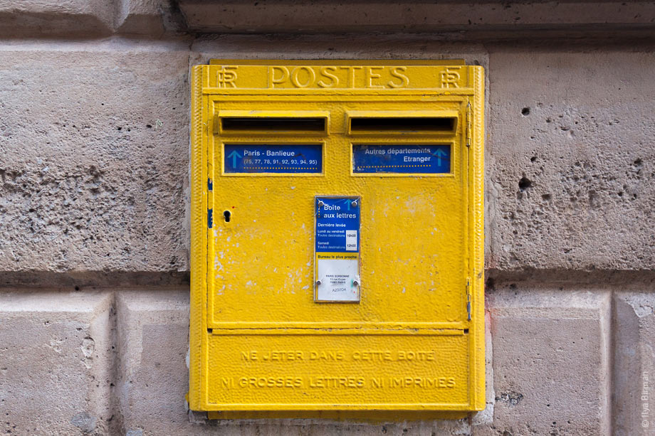 A mailbox in Paris