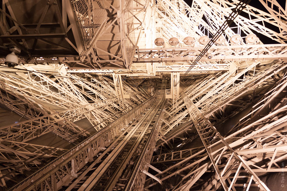 One of Eiffel Tower pillars from inside