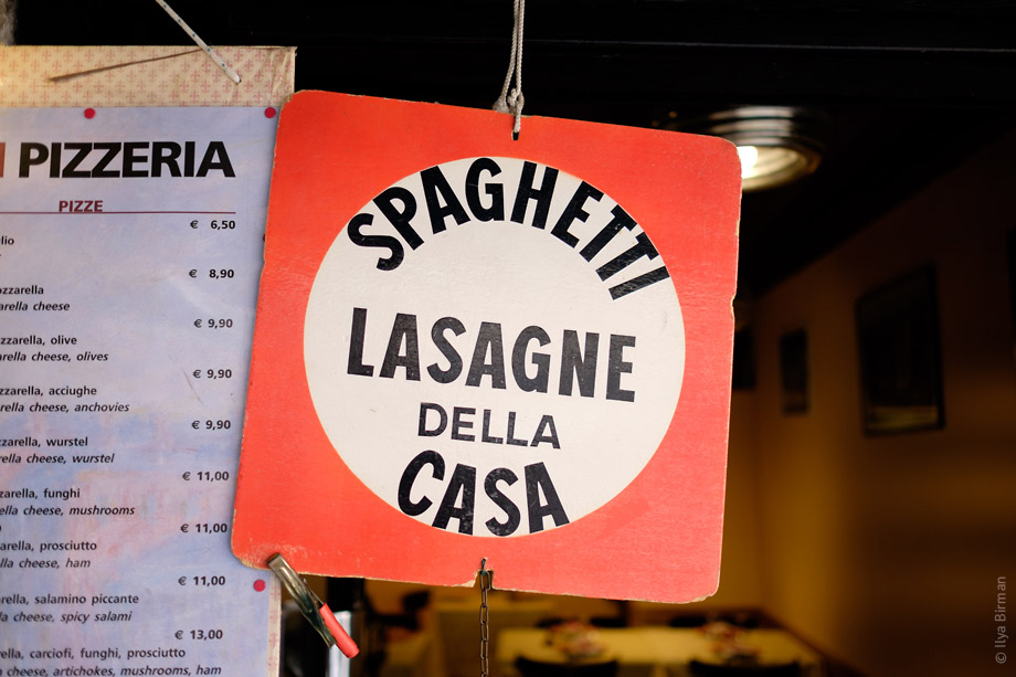Spaghetti and lasagna
